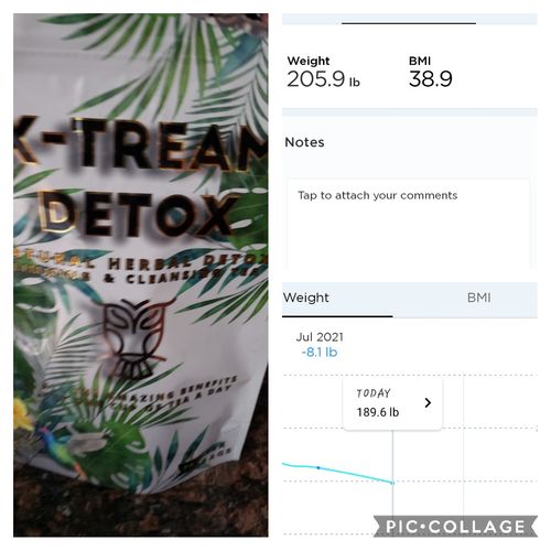 Customer photo review of X-TREAM DETOX TEA 1 BAG 30 DAY SUPPLY ( STRONGER VERSION )