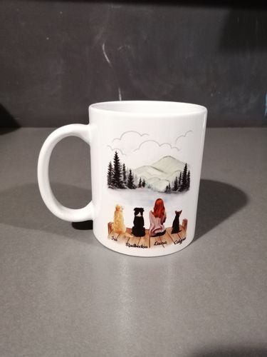 Customer photo review of Mug Personnalisé "La vie est meilleure avec un chien"