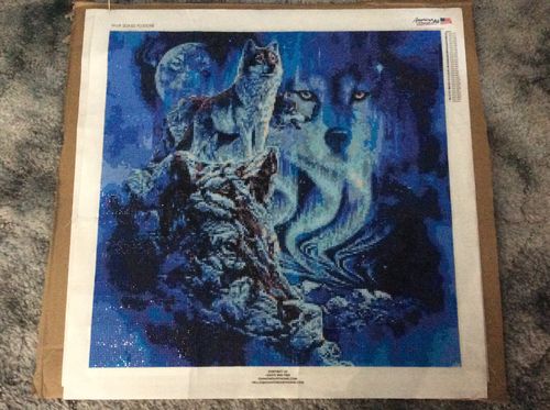 Customer photo review of American Diamond Art Wolf Diamond Painting PL00098