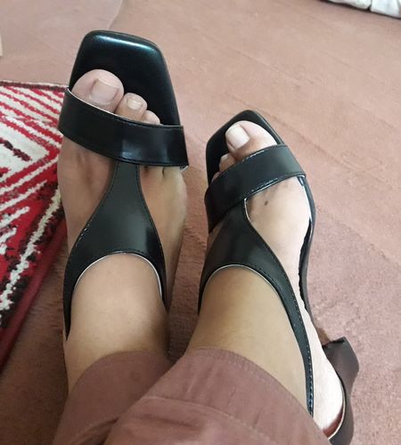 Customer photo review of Black Color Formal Sandals FR4426