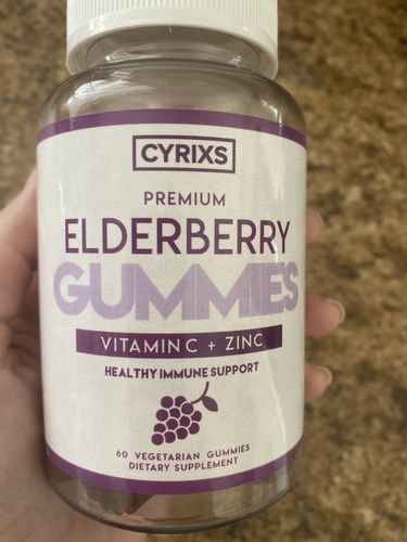 Customer photo review of Elderberry Gummies