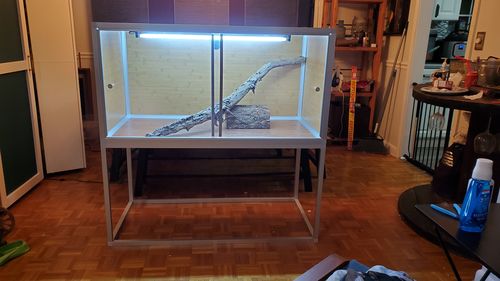 Customer photo review of 4'x2'x2' Wood Panel Reptile Enclosure by Zen Habitats