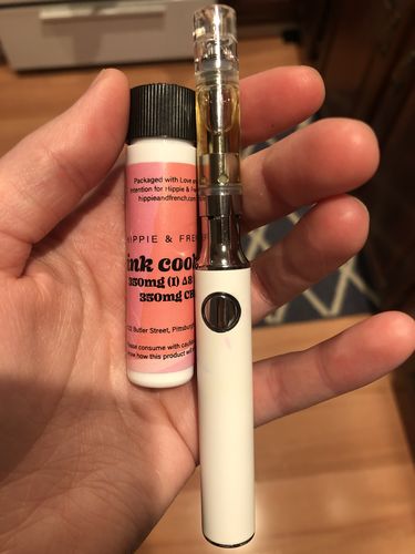 Customer photo review of 1:1 Ratio Cartridge - CBD to Delta 8 THC - PINK COOKIES STRAIN (Indica Hybrid)