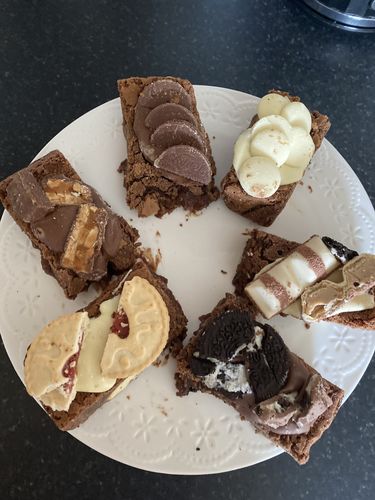 Customer photo review of Mixed Brownie Box (Gift Wrapped)