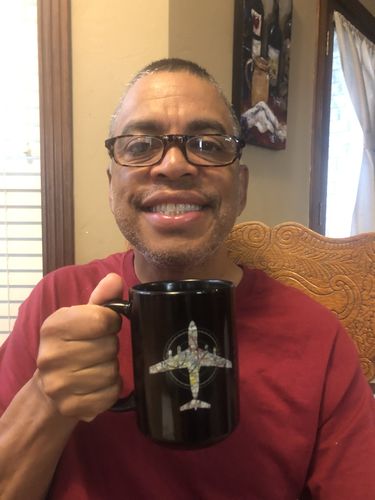 Customer photo review of Custom Personalized Sectional Shirt for Aviation Enthusiasts!