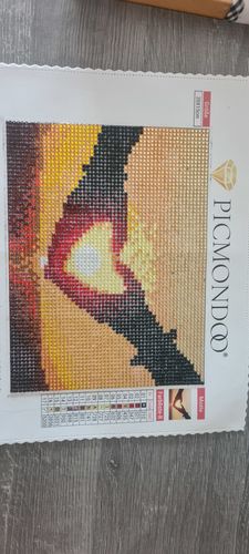 Customer photo review of GRATIS Diamond Painting Strass Special - Love the Sun