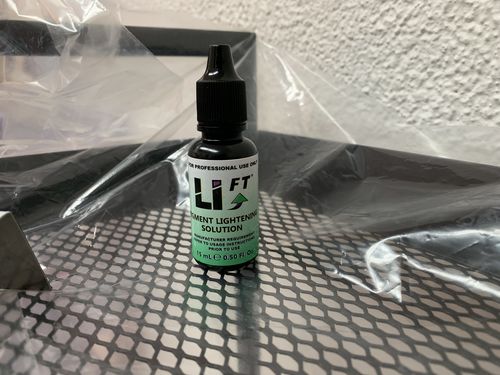 Customer photo review of LI-FT PIGMENT LIGHTENING & REMOVAL SOLUTION