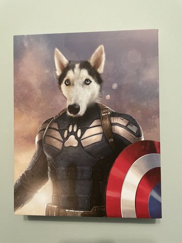 Customer photo review of The Cap – Custom Pet Canvas