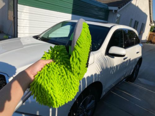 Customer photo review of 🔥2021 Microfiber Car Wash Mop Kit &3 in 1 Cleaning Tools for truck, window, Floor, Shower