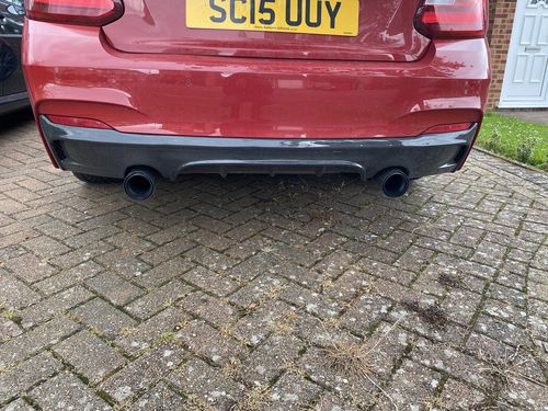 Customer photo review of MHC BMW M235i/M240i Performance Style Rear Diffuser In Gloss Carbon Fibre (F22/F23)