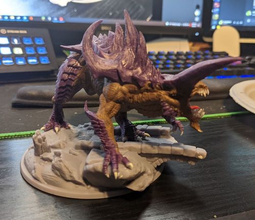 Customer photo review of Tarrasque Tabletop Miniature - 100mm