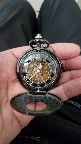 Customer photo review of Montre à Gousset Mécanique Peaky Blinders