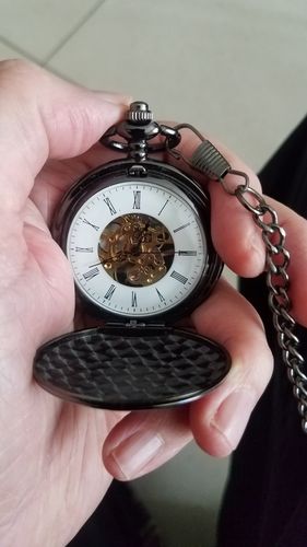 Customer photo review of Montre à Gousset Mécanique Sherlock Holmes