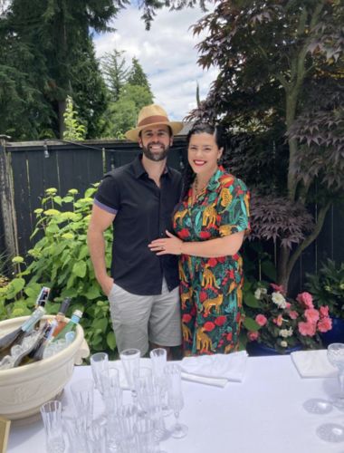 Customer photo review of Jaguar Paradise Black Animal Print Jumpsuit