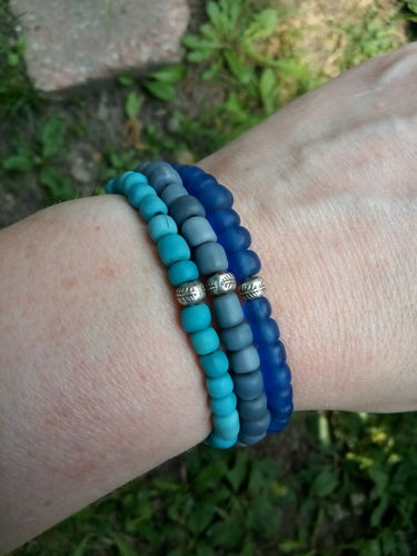 Customer photo review of Tribal Bracelet - Sterling Silver