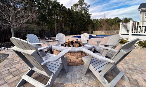 Customer photo review of Set of 6 - DuraWeather Poly® King Size Folding Adirondack Chairs