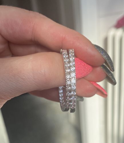 Customer photo review of Shine Ohrringe