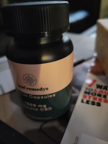 Customer photo review of 1500mg Isolate CBD focus formula capsules