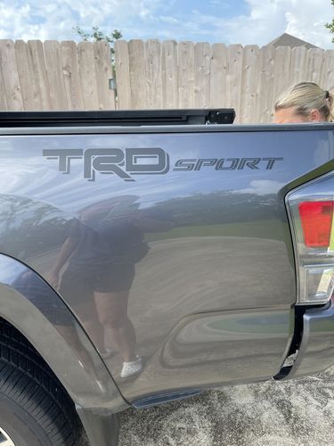 Customer photo review of Set of 2: TRD Sport vinyl decal for 2016-2020 Toyota Tacoma Tundra