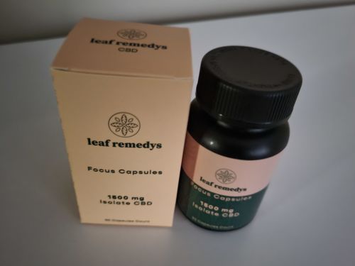 Customer photo review of 1500mg Isolate CBD focus formula capsules