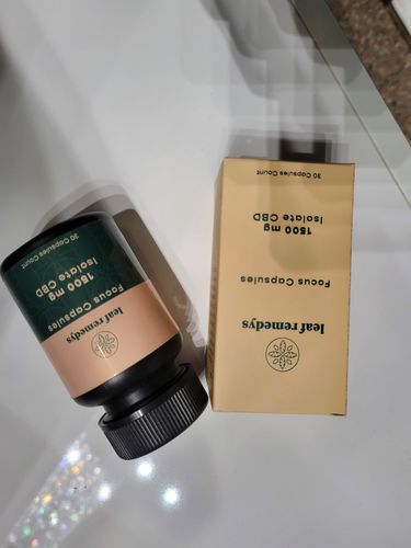 Customer photo review of 1500mg Isolate CBD focus formula capsules