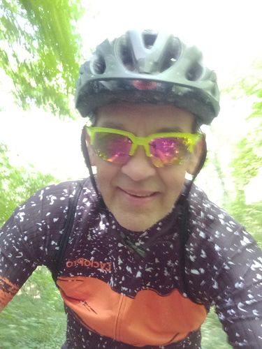 Avis photo d'un client sur Tenue De Cyclisme Orange - Galaxy+
