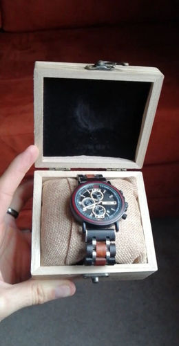Customer photo review of Montre en Bois homme - Griffed