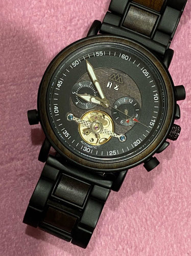 Customer photo review of Montre en Bois Automatique - Empower