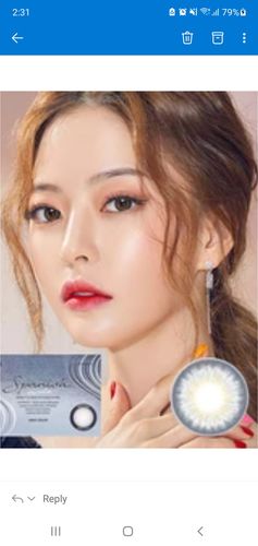 Customer photo review of Spanish Circle Gray (2pcs) ( Buy 1 Get 1 Free ) 1Month G.DIA 13.3mm
