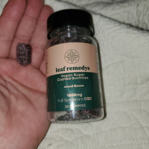 Customer photo review of 1500Mg Mixed Natural Flavors CBD Gummies