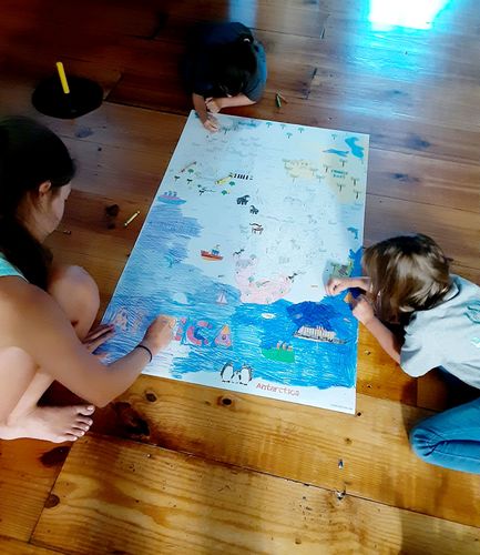 Customer photo review of Africa Map Coloring Sheet
