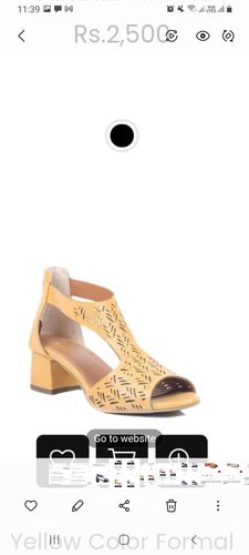 Customer photo review of Yellow Color Formal Sandals FR4447