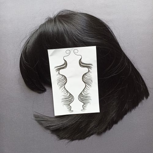 Customer photo review of Super Easy 3D baby hair tattoo sticker