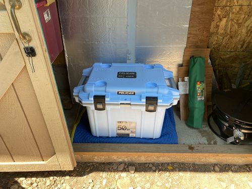 Customer photo review of Light Blue/Grey Pelican™ 50QT Elite Cooler