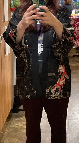 Customer photo review of Goldfish Haori Kimono Cardigan