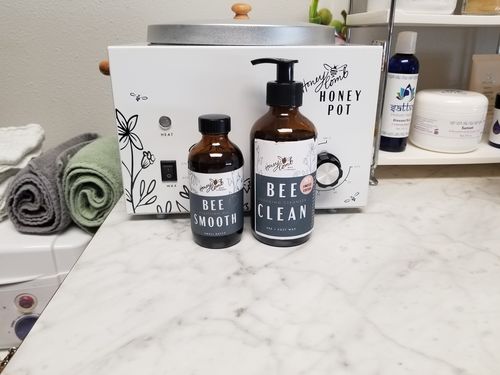 Customer photo review of Hard Wax Kit - 5LB