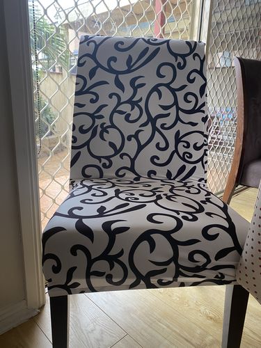 Customer photo review of Cabrexa Chair Slipcovers