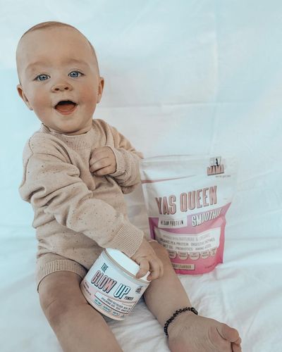 Customer photo review of Ultimate Postpartum Bundle - Yas Queen Vegan Protein Smoothie 1kg PLUS The Glow Up Powder