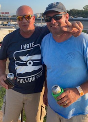 Customer photo review of Pulling Out Premium Triblend Tee