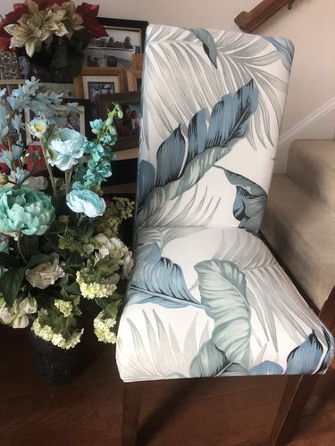 Customer photo review of Cabrexa Chair Slipcovers
