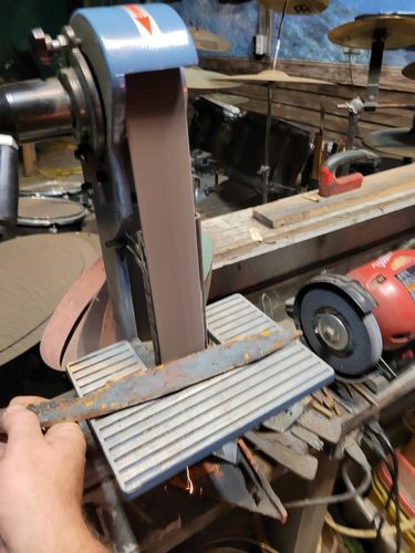 Customer photo review of 2 X 42 Inch Multipurpose Sanding Belts, 6 Pack