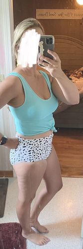 Customer photo review of Barefoot Bottom | White Animal Print | Final Sale