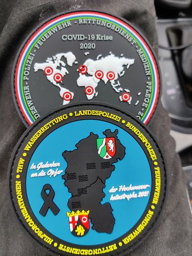 Customer photo review of Solidaritätspatch Hochwasserkatastrophe Rubber Patch