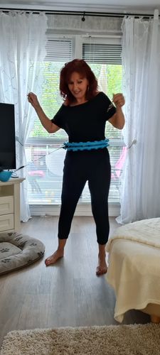 Customer photo review of Hula Woop - Der Hula Hoop der niemals fällt