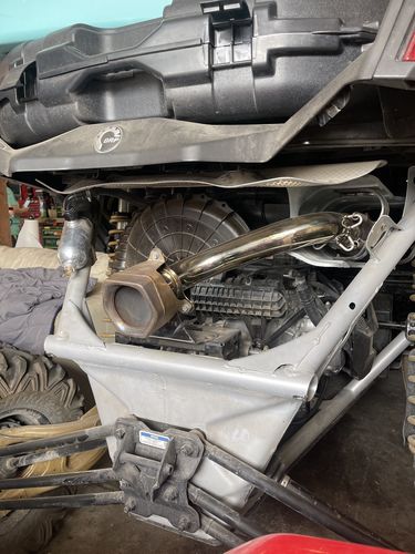 Customer photo review of RPM SxS Muffler Delete " Slip On " Exhaust Race Pipe