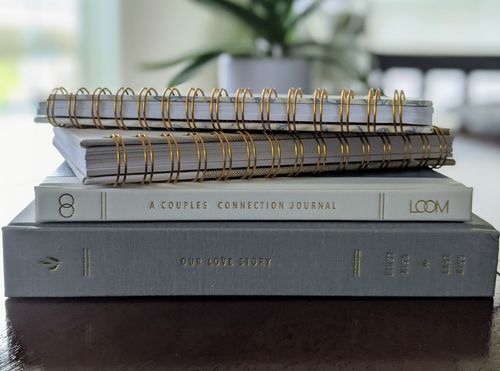 Customer photo review of Love Story Journal - Grey