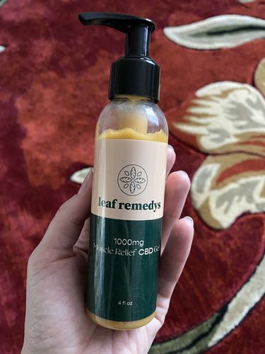 Customer photo review of 1000MG CBD Cooling Gel Extra Strength