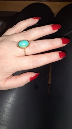 Customer photo review of Doris Turquoise One Size Ring