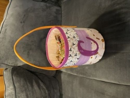 Customer photo review of Padded Storage Bins/Bucket Sewing Pattern (with Holiday version)| Digital PDF Pattern