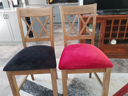 Customer photo review of Cabrexa Stretch Chair Seat Covers